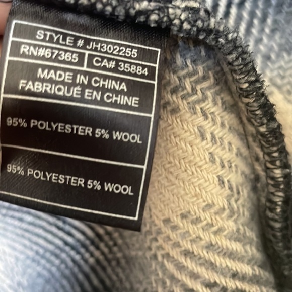 JACK by BBDakota Sz small S tie waist wrap jacket wool blend belted - Picture 8 of 11